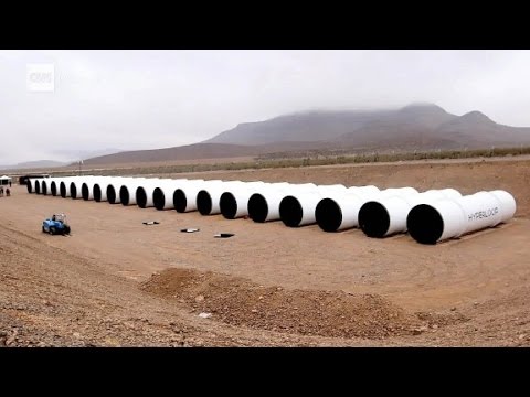 We saw the first Hyperloop tubes in the desert