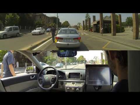 PROUD Car Test 2013 (driverless car) - dual view - full HD